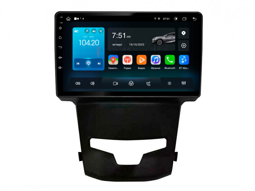 Штатная магнитола Roximo 4G RX-4012 для SsangYong Korando / Actyon 2013-2024