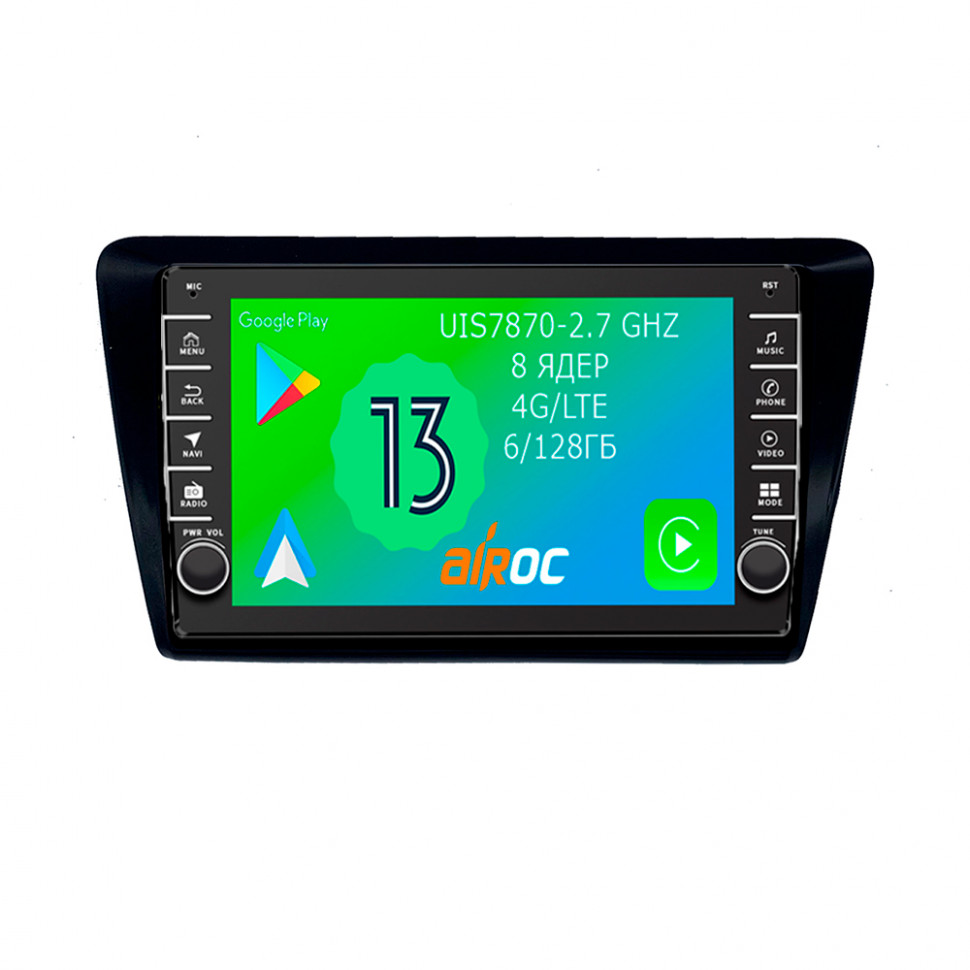 Штатная магнитола Airoc AB-3207 для Skoda Rapid