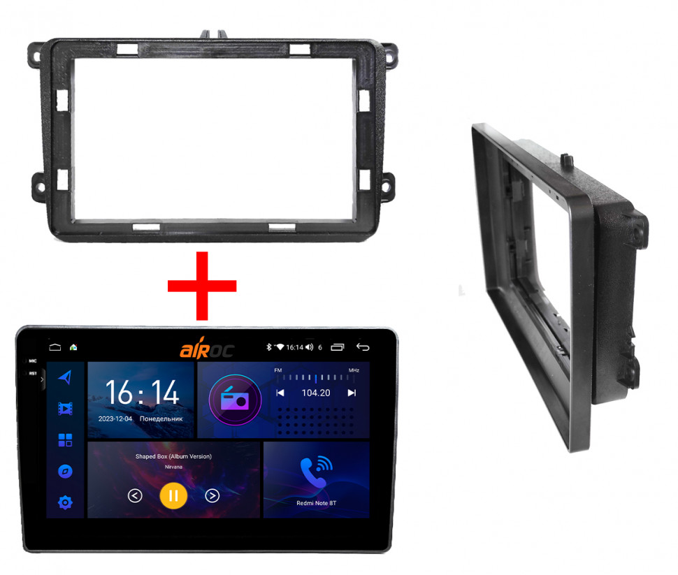 Штатная магнитола Airoc 2K RI-3701 для Volkswagen Универсальная 10inch