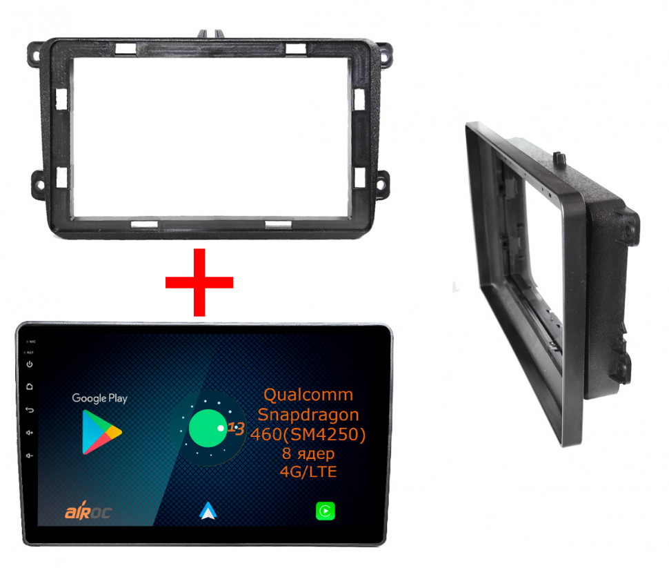 Штатная магнитола Airoc AQ-3701 для Volkswagen Универсальная 10inch