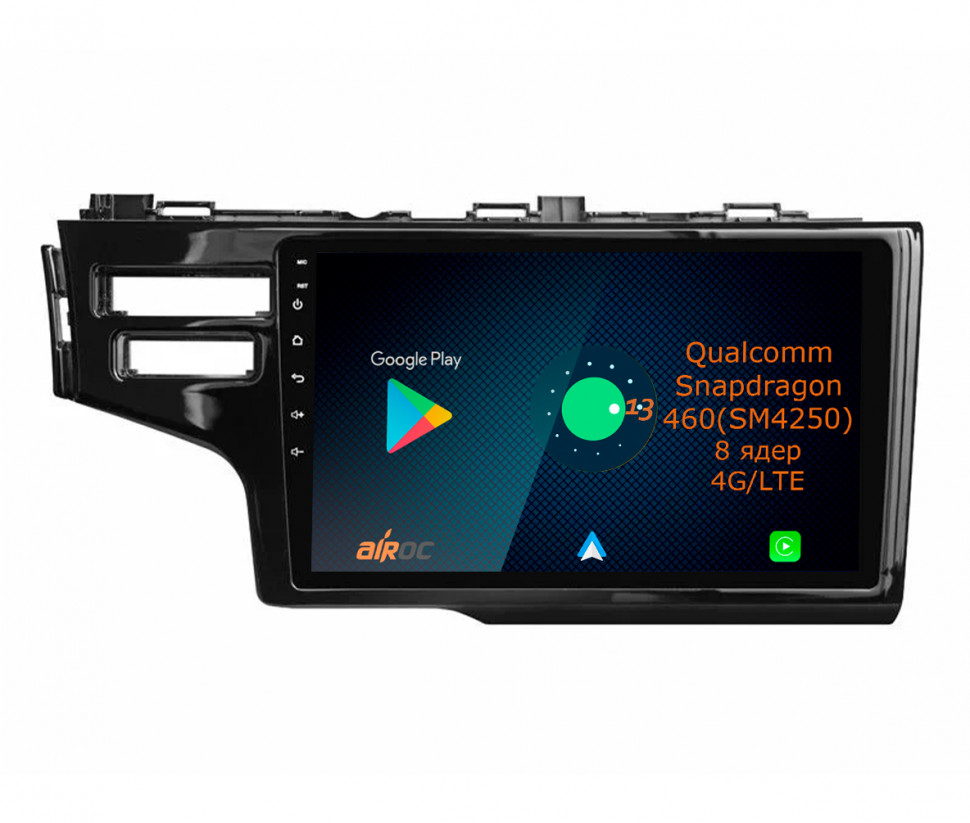 Штатная магнитола Airoc AQ-1912L для Honda Jazz / Fit 3, 2013-2020, LHD