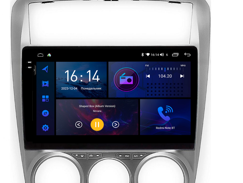 Штатная магнитола Airoc 2K RI-3105 для FAW Besturn B50, 2009-2016