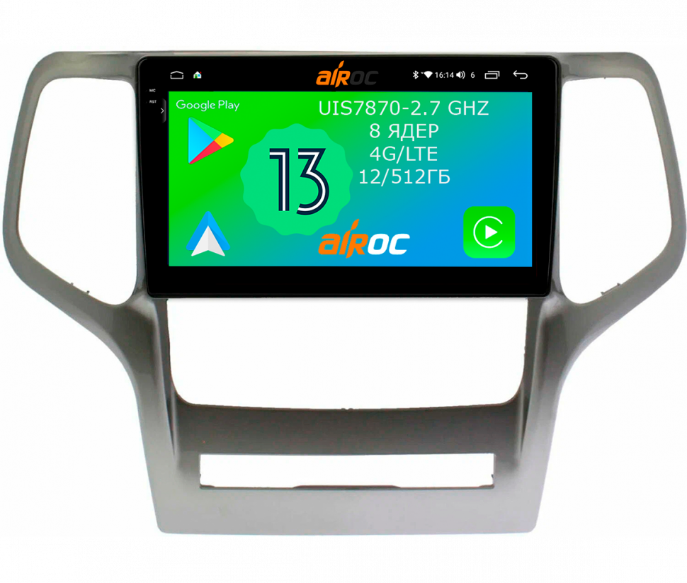 Штатная магнитола Airoc 2K AU-2205 для Jeep Grand Cherokee 4 WK2 / SRT WK2 2010-2013 Штатная магнитола Airoc 2K AU-2205 для Jeep Grand Cherokee 4 WK2 / SRT WK2 2010-2013