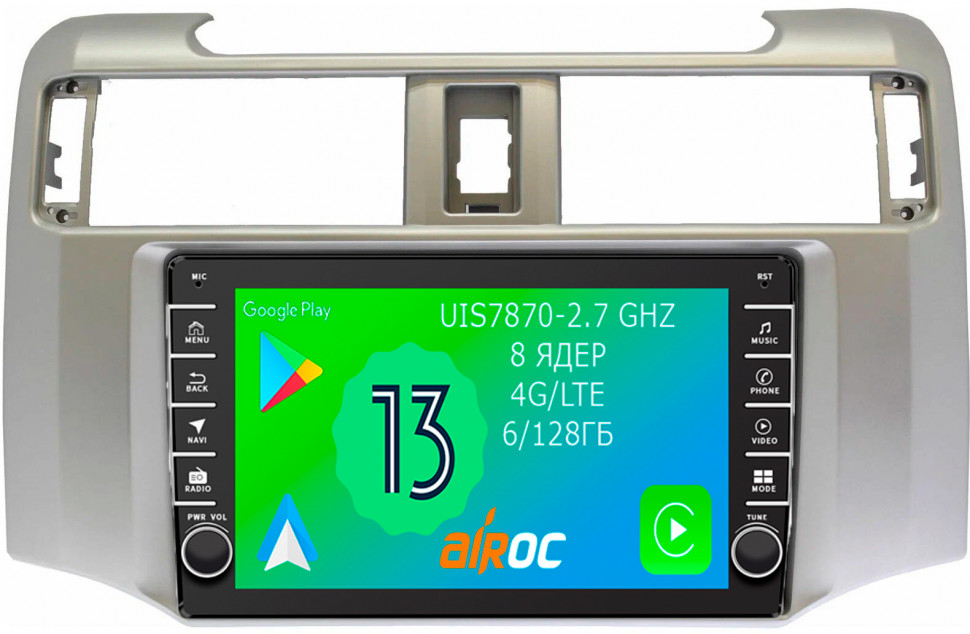 Штатная магнитола Airoc AB-1102 для Toyota Runner, 2009-2023 Штатная магнитола Airoc AB-1102 для Toyota Runner, 2009-2023