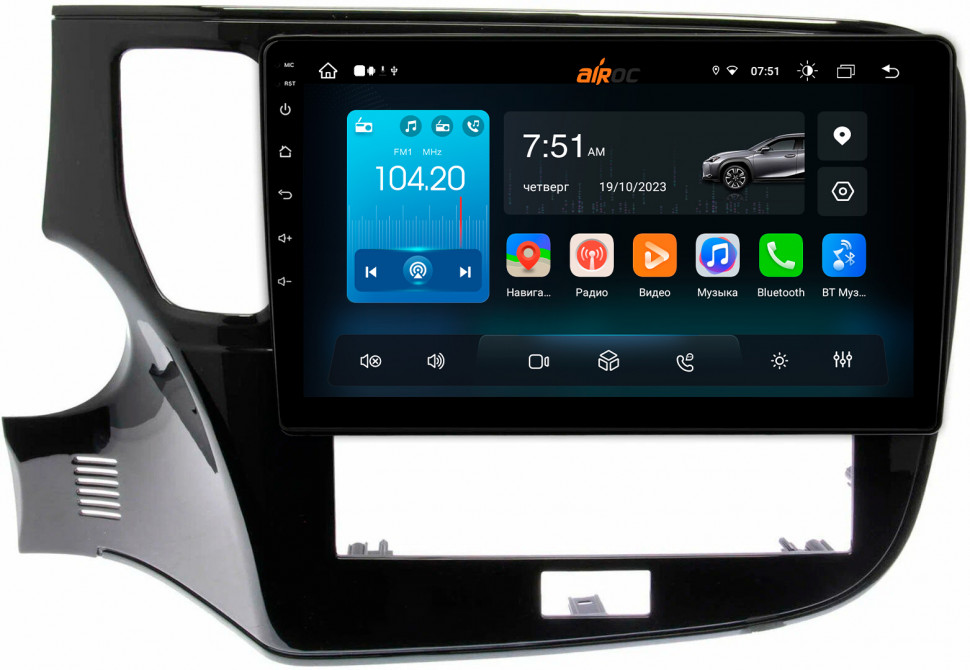 Штатная магнитола Roximo 4G RX-2617 для Mitsubishi Outlander 3 2018-2023