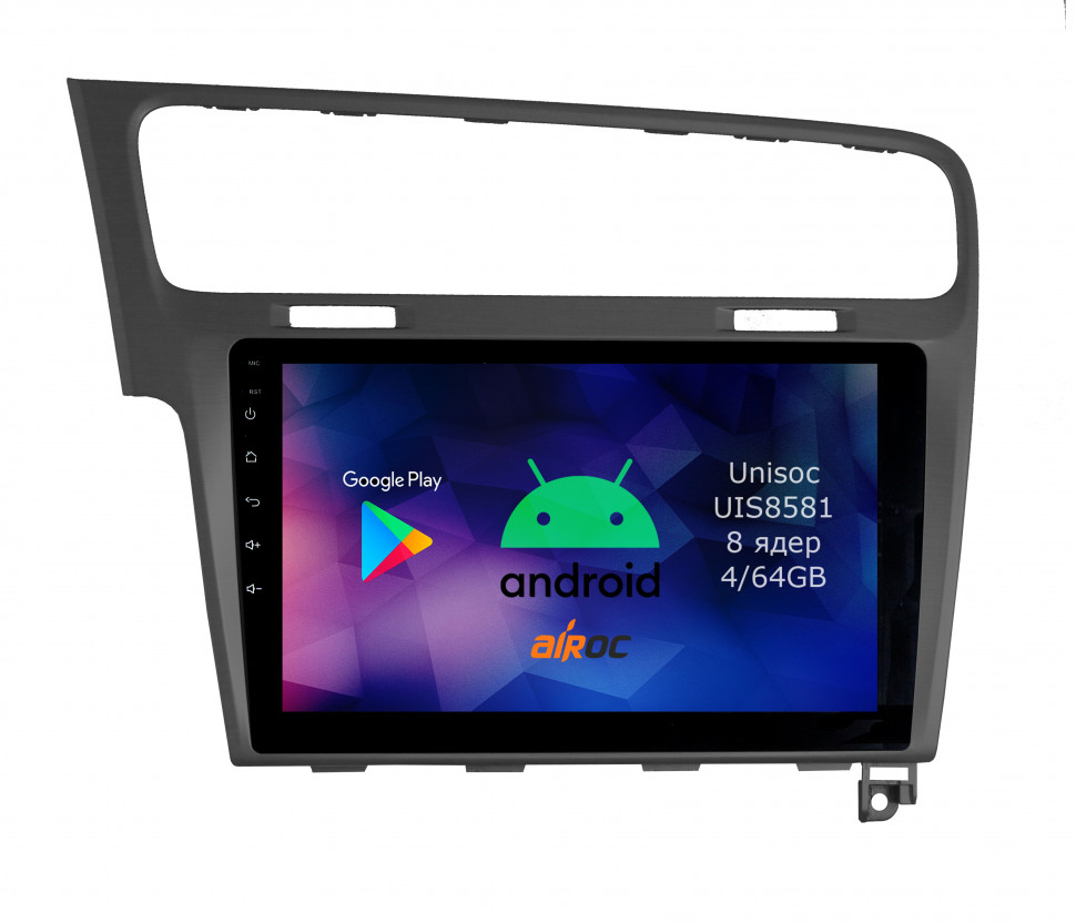 Штатная магнитола Airoc RM-3715G для Volkswagen Golf 7 grey Штатная магнитола Airoc RM-3715G для Volkswagen Golf 7 grey