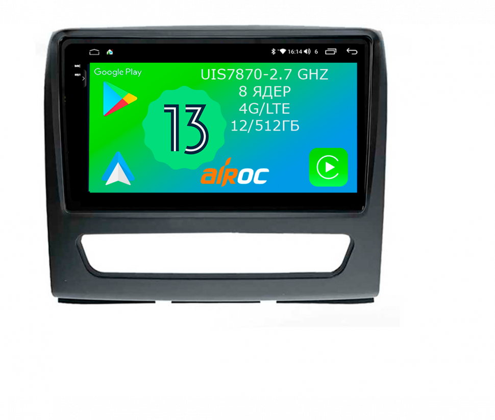 Штатная магнитола Airoc 2K AU-3301 для JAC Sunray, 2011-2017 Штатная магнитола Airoc 2K AU-3301 для JAC Sunray, 2011-2017