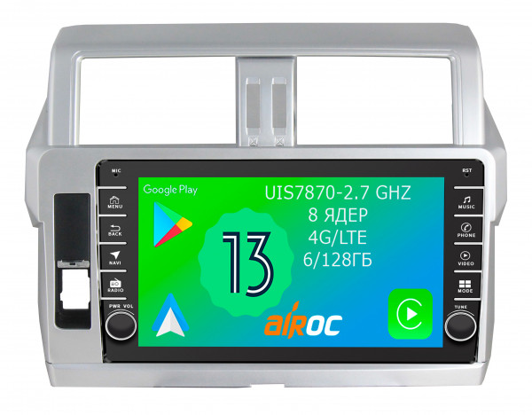 Штатная магнитола Airoc AB-1116 для Toyota Land Cruiser Prado 150, 2013-2017