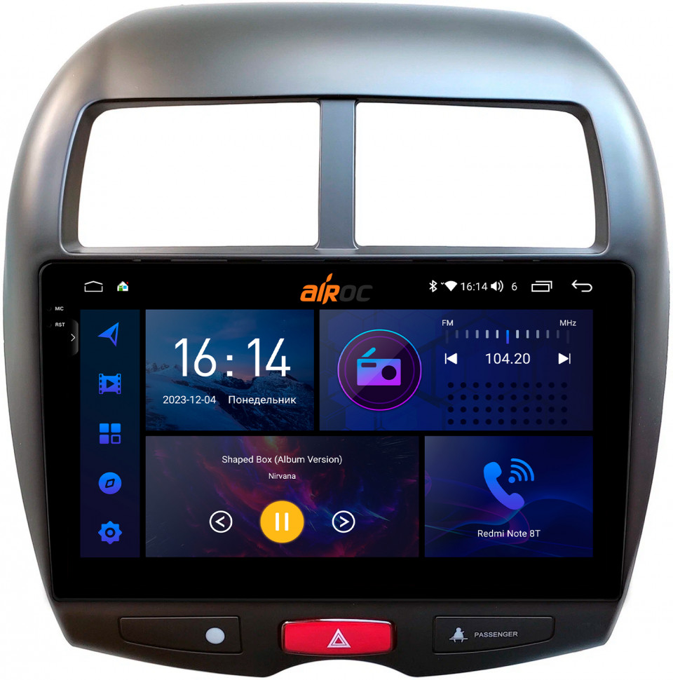 Штатная магнитола Airoc 2K RI-2614 для Mitsubishi ASX (2010-2016) / Peugeot 4008 / Citroen C4 Aircross