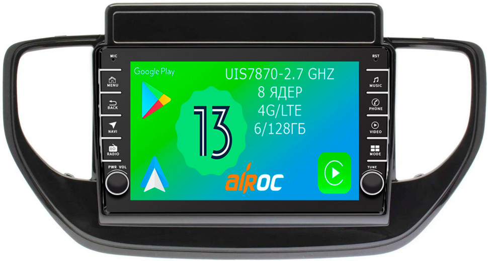 Штатная магнитола Airoc AB-2021-N20 для Hyundai Solaris, 2020+ Штатная магнитола Airoc AB-2021-N20 для Hyundai Solaris, 2020+