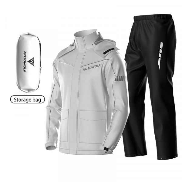 Мотодождевик MOTOWOLF (Мотокостюм защитный) M_Gray-3XL