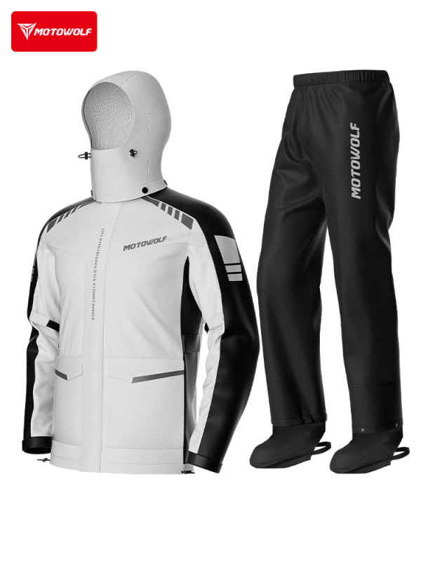 Мотодождевик MOTOWOLF (Мотокостюм защитный) RC_Grey-XXL