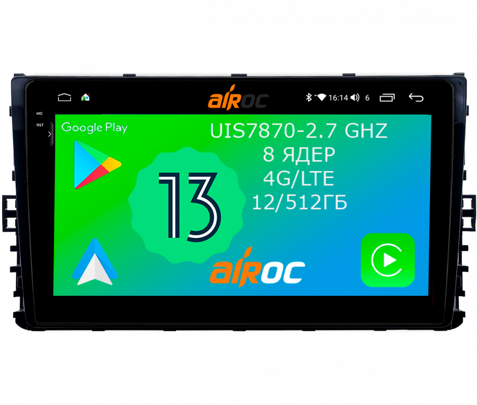 Штатная магнитола Airoc 2K AU-3709 для Volkswagen / Skoda 9", 2018+ Штатная магнитола Airoc 2K AU-3709 для Volkswagen / Skoda 9", 2018+