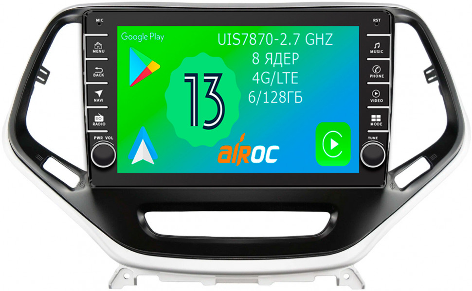 Штатная магнитола Airoc AB-2202 для Jeep Cherokee 5 (KL) 2013-2024