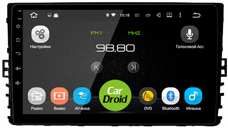 Штатная магнитола CarDroid RD-3709F для Volkswagen / Skoda 9", 2018 Штатная магнитола CarDroid RD-3709F для Volkswagen / Skoda 9", 2018