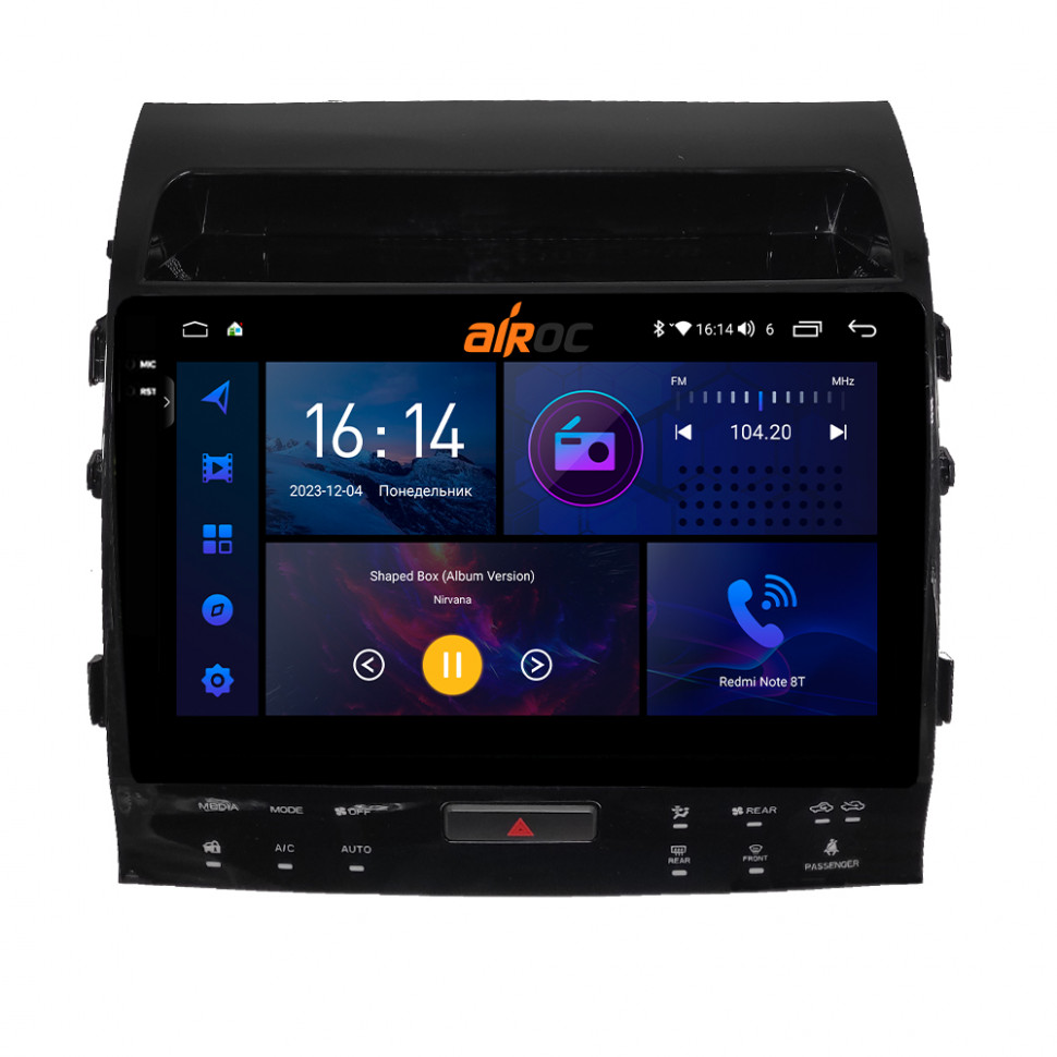Штатная магнитола Airoc 2K RI-1131A для Toyota Land Cruiser 200 с 360 обзором, 2007-2015 Штатная магнитола Airoc 2K RI-1131A для Toyota Land Cruiser 200 с 360 обзором, 2007-2015