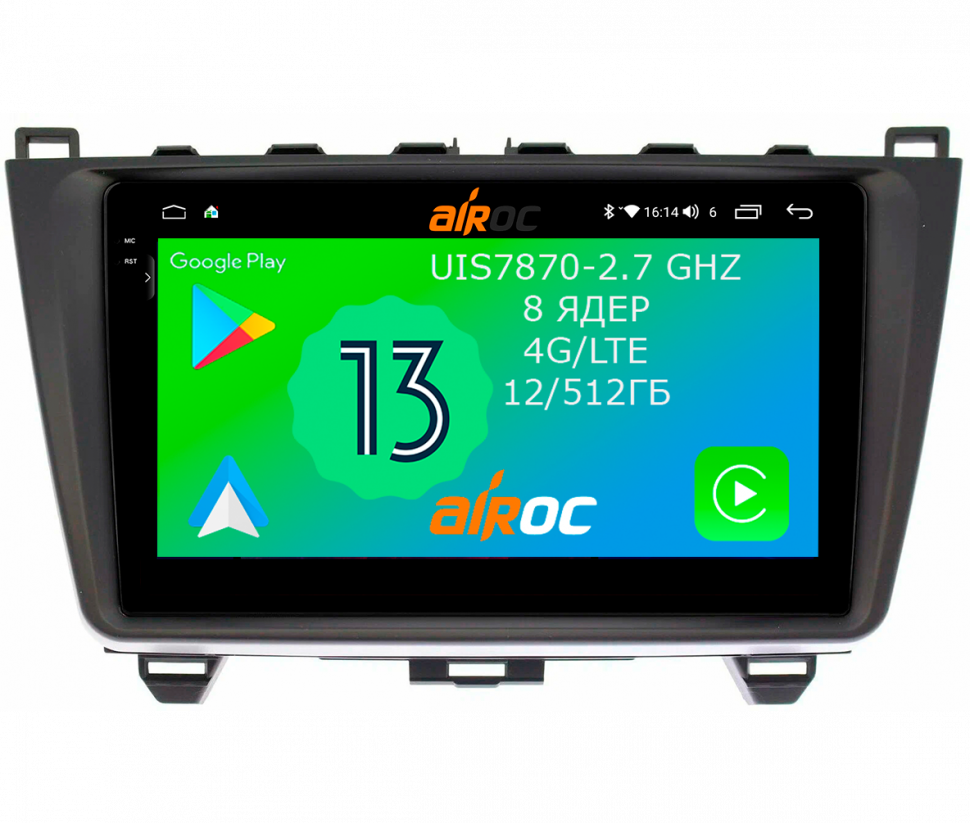 Штатная магнитола Airoc 2K AU-2415 для Mazda 6, 2009-2012