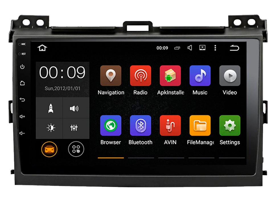 Штатная магнитола Roximo 4G RX-1105-Y для Toyota Land Cruiser Prado 120