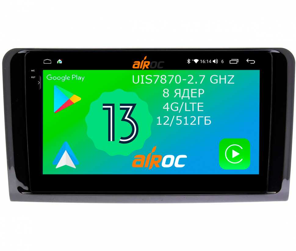 Штатная магнитола Airoc 2K AU-2504 для Mercedes Benz ML W164 GL X164